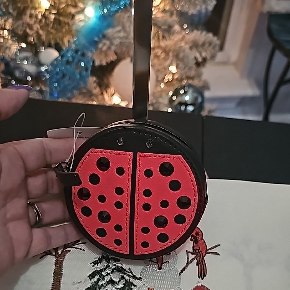 KATE SPADE  NWT Ladybug  Coin Purse - Red and Black